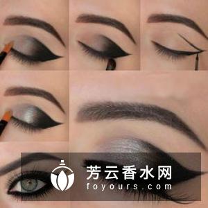 欧美眼妆画法 和深邃眼妆的画法对比
