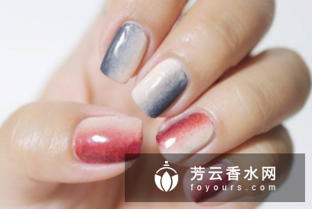美甲渐变色怎么晕染的 有效果图的